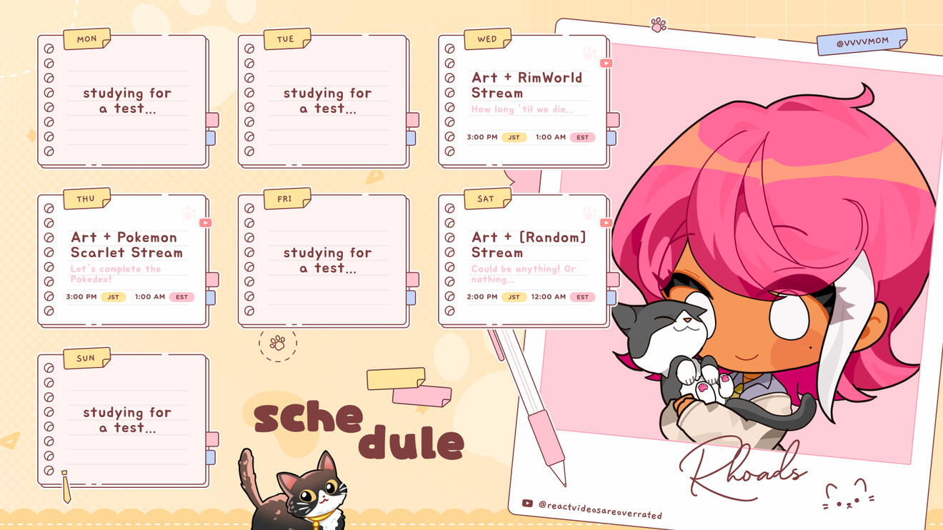 Schedule by Studiobnuy